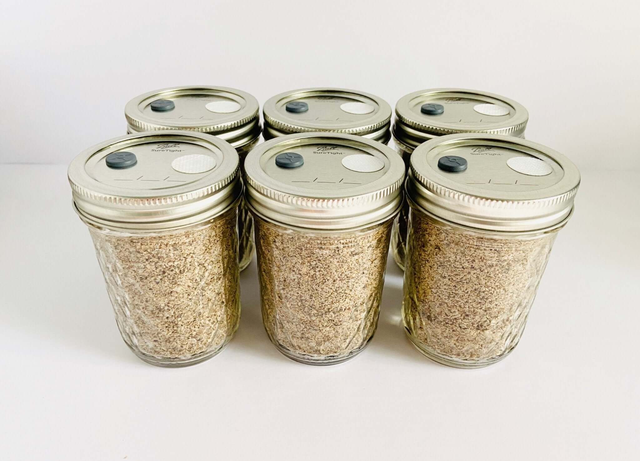 BRF Jars - Brown outlet Rice Flour Mushroom Substrate