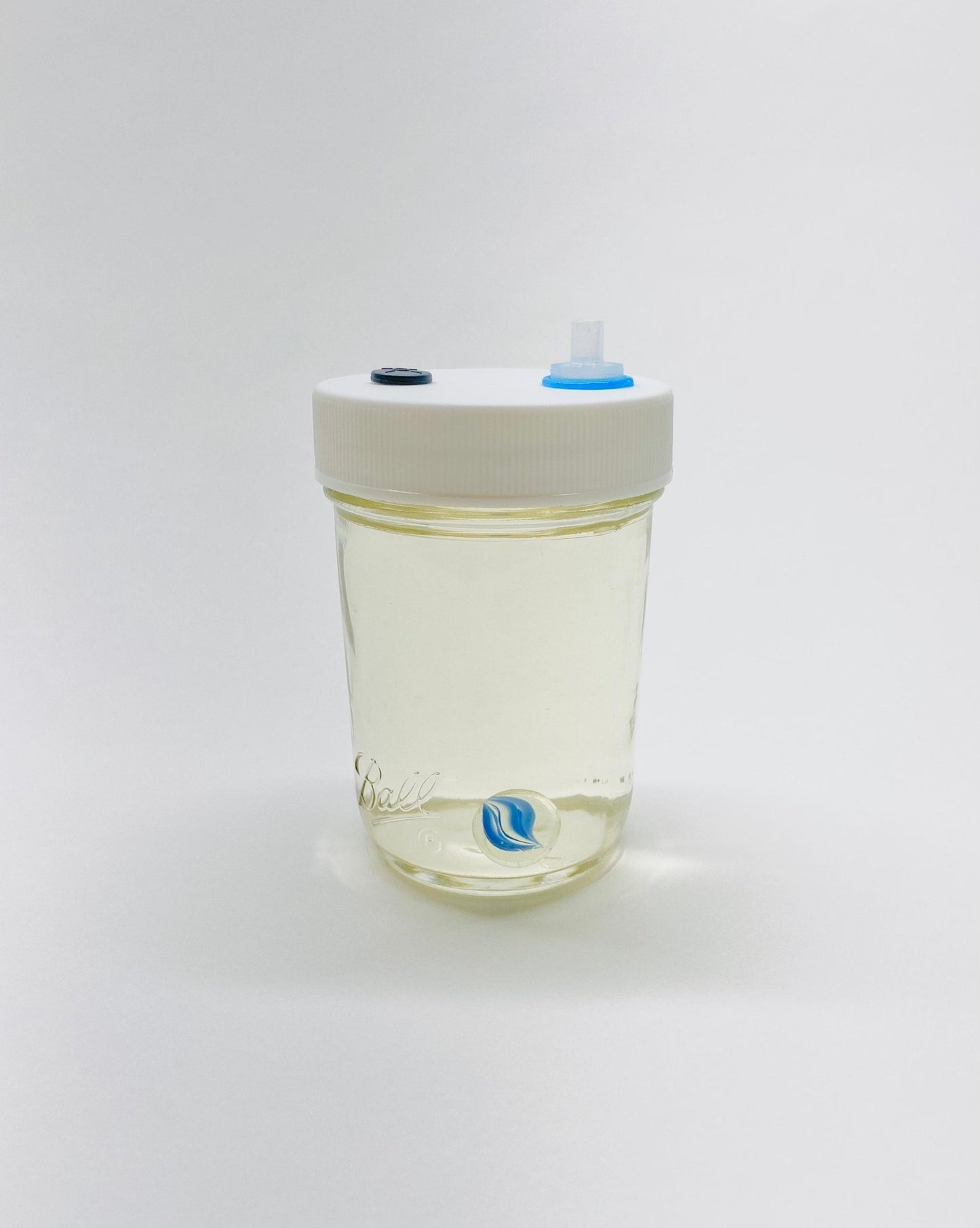 Liquid Culture Solution for Mushrooms - 12 Half Pint Jars - Sterilized - Silicone Seal - PTFE 0.22um Syringe Filter - Marble Mixer - fungicultureco