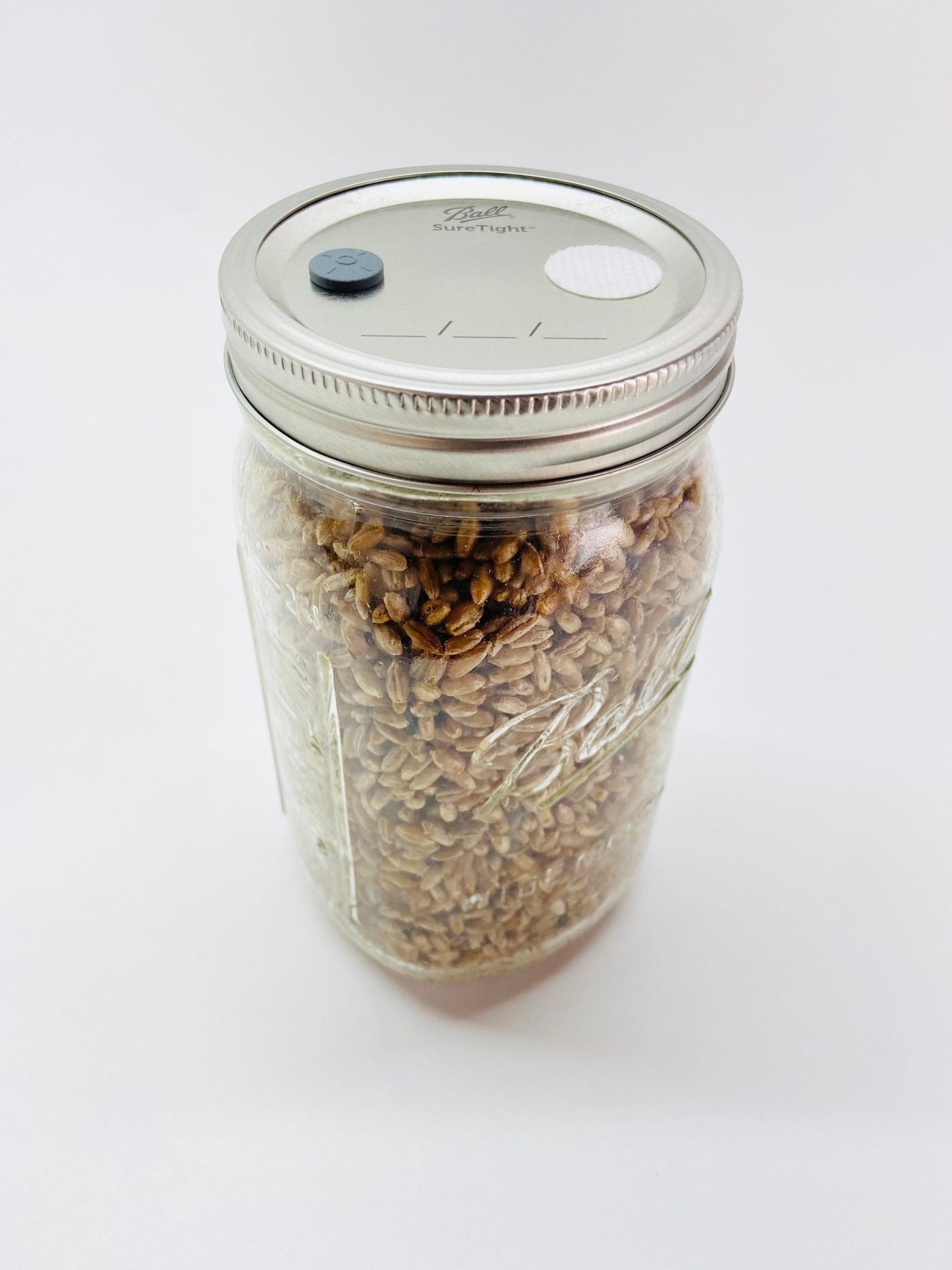 Organic Rye Berries - Mushroom Grain Spawn Substrate - Quart Jar - Organic - Sterilized - fungicultureco