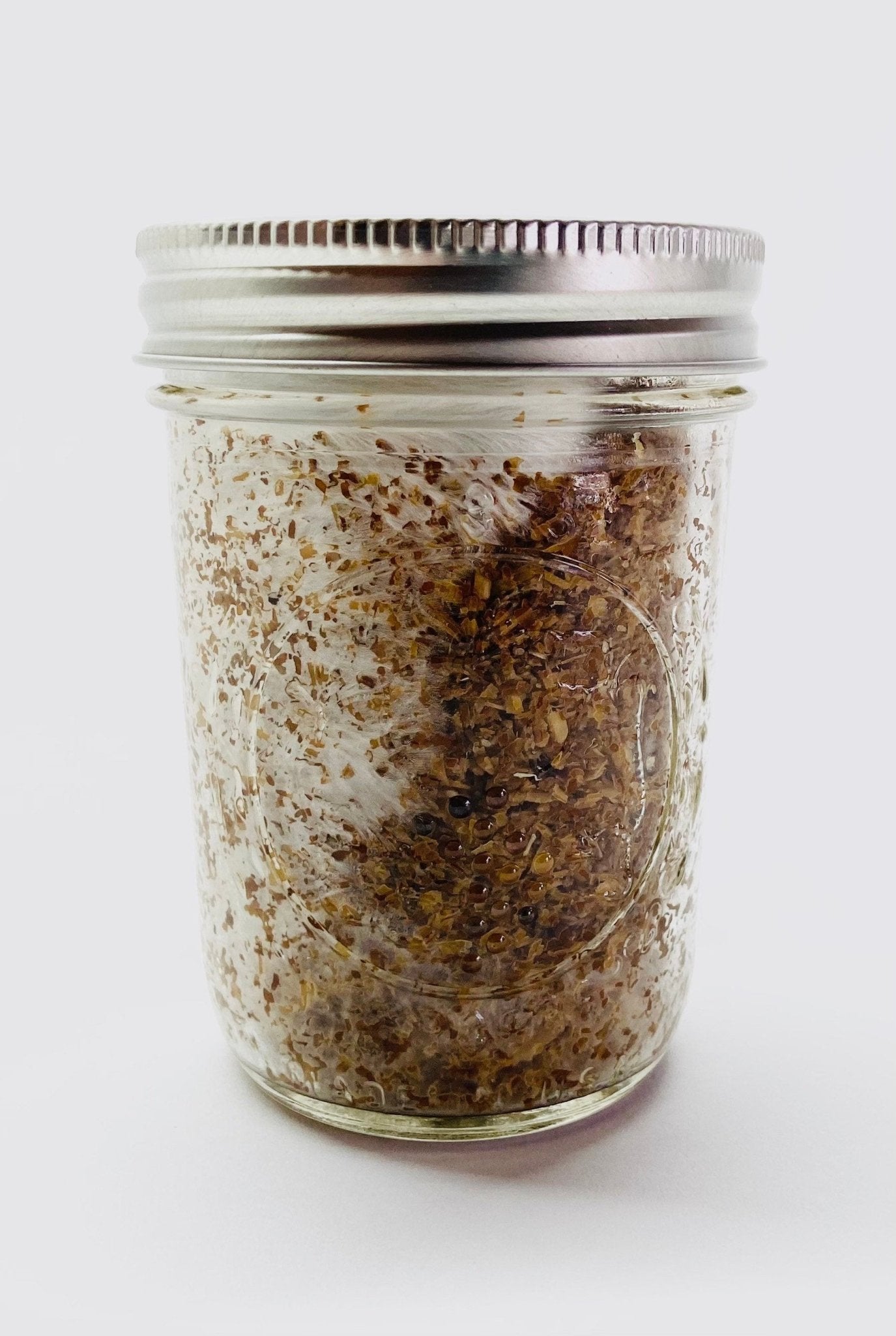 Wood Lovers Mushroom Substrate - 6 Half - Pint Jars - Sterilized Hardwood Sawdust + Organic Wheat Bran - Organic - fungicultureco